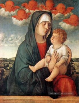  giovanni - Madone des anges rouges Renaissance Giovanni Bellini